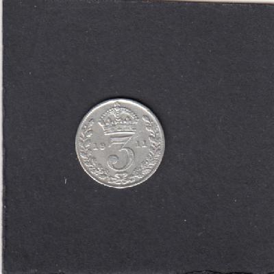 Beschrijving: 3 Pence EDWARD V